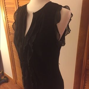 Black Silk Top